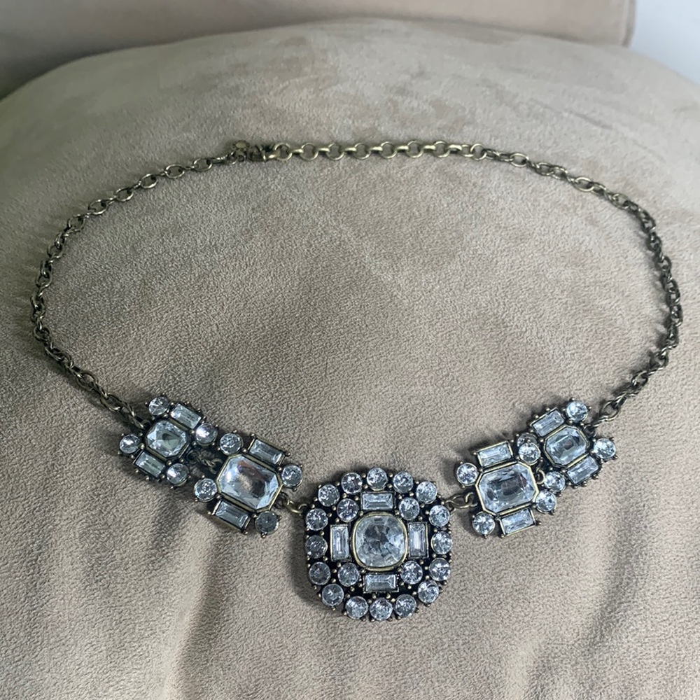 J crew rhinestone necklace